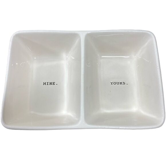 Rae Dunn “Mine-Yours” Tray - Picture 1 of 5